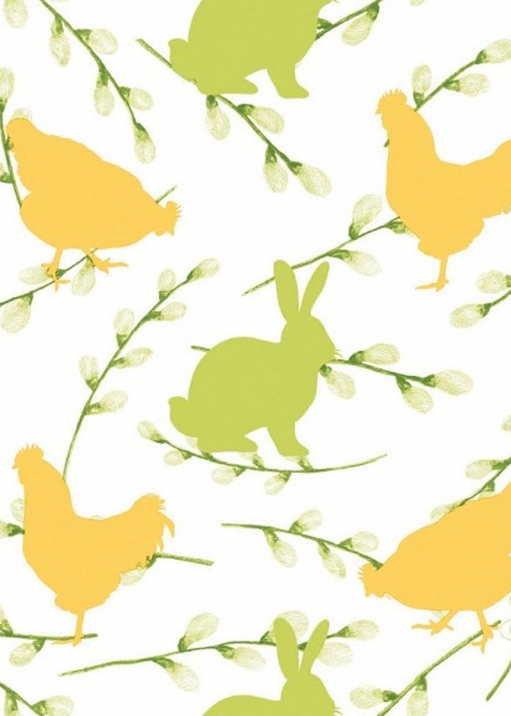 Duni Servetten Bunnies & Hens 24x24cm