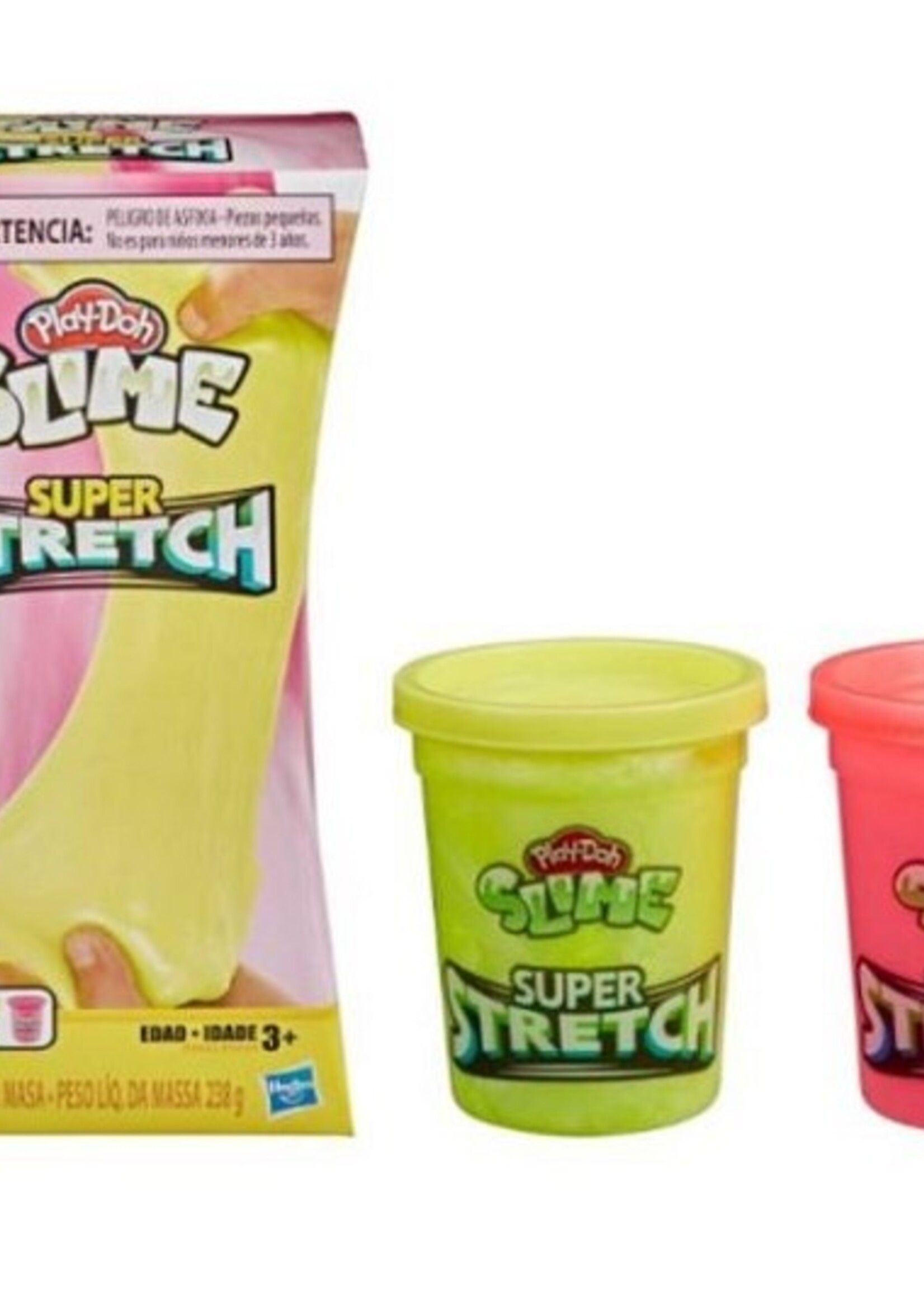 Hasbro Play Doh slime super stretch 2 potjes in verpakking