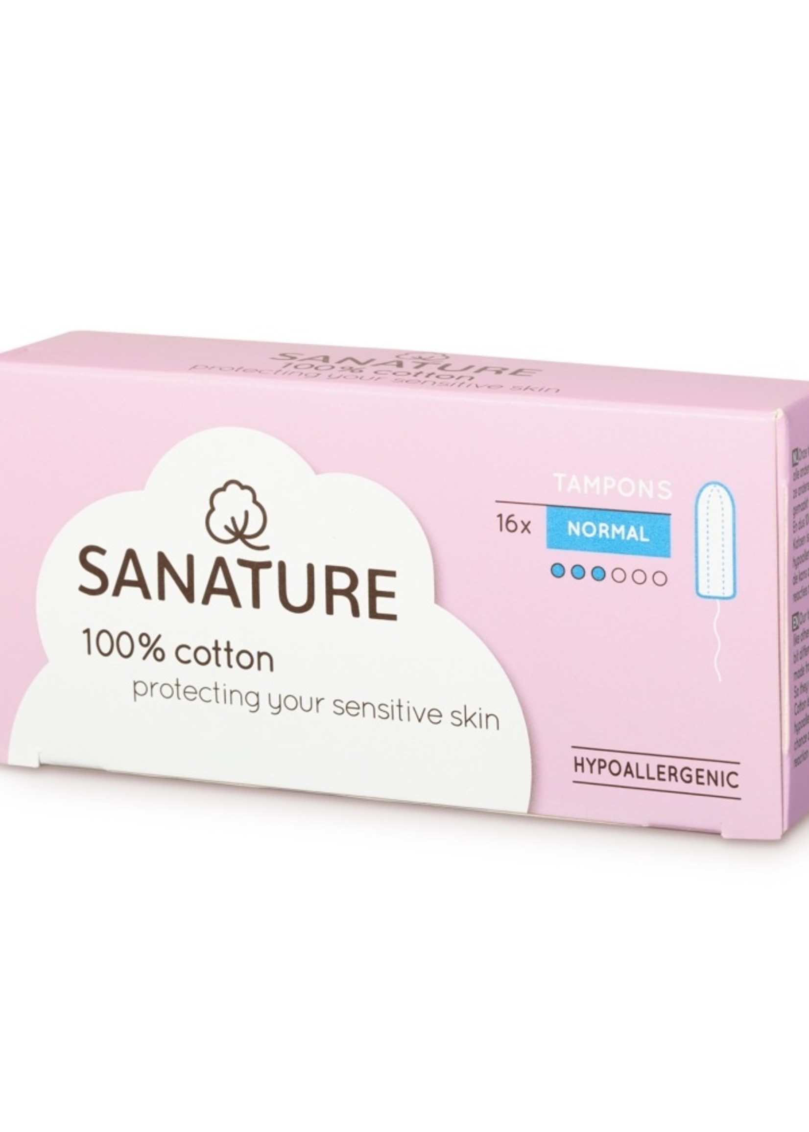 Sanature Tampons Digital Normaal 100% Katoen 16st