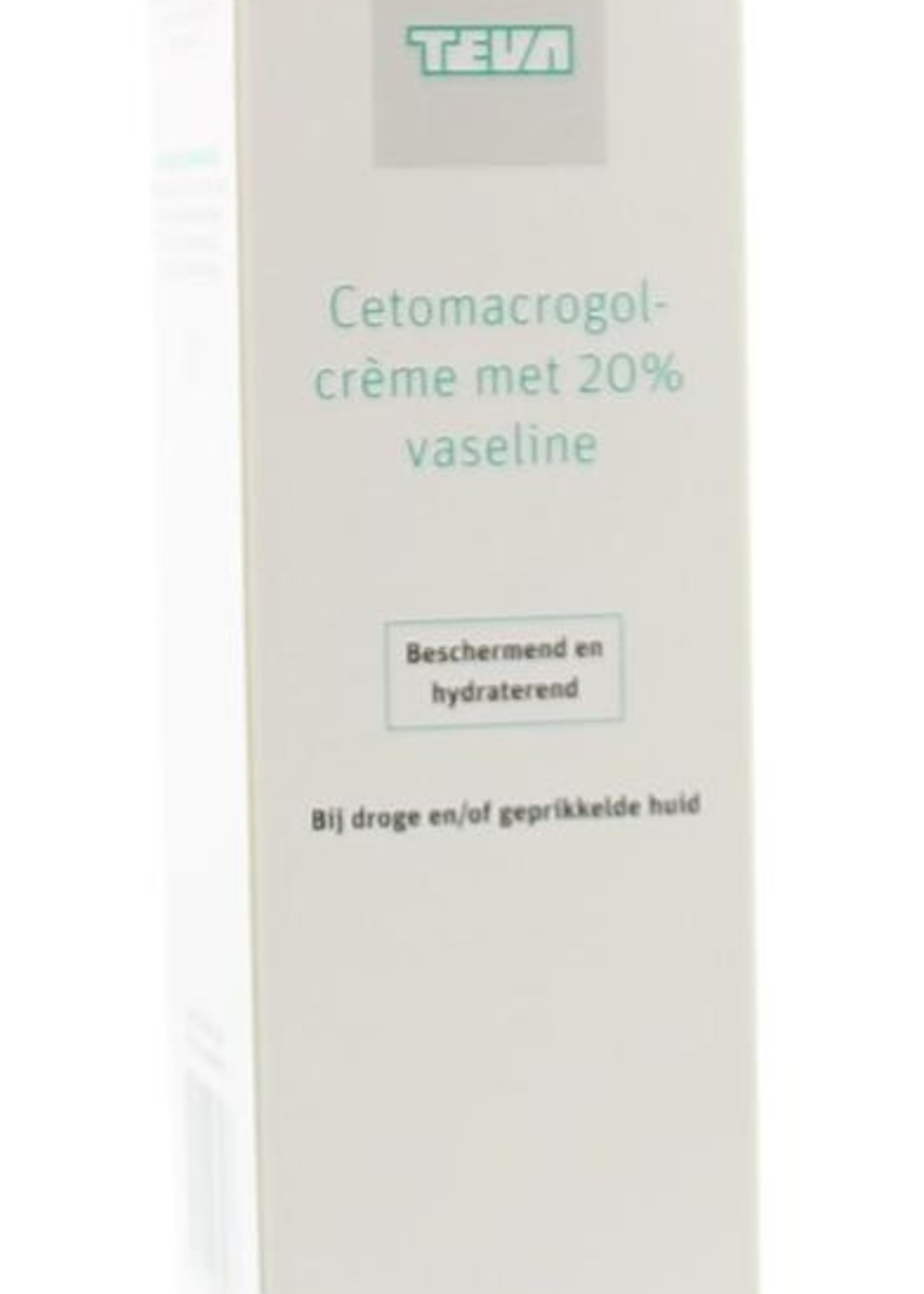 Teva Cetamacrogolcrème met 20% vaseline 100 gram