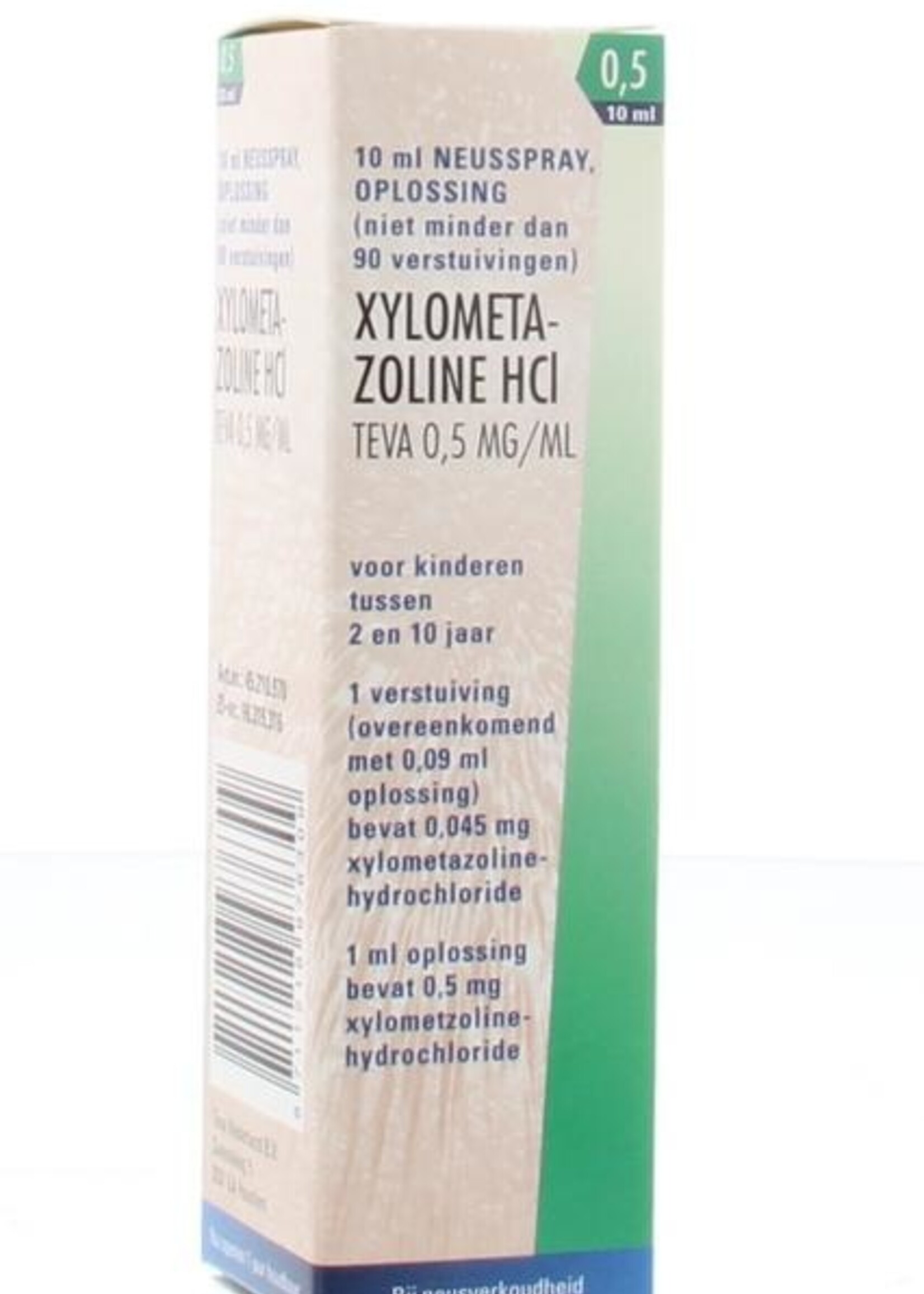 Teva Xylometazoline HCI 0.5mg/ml neusspray 10ml