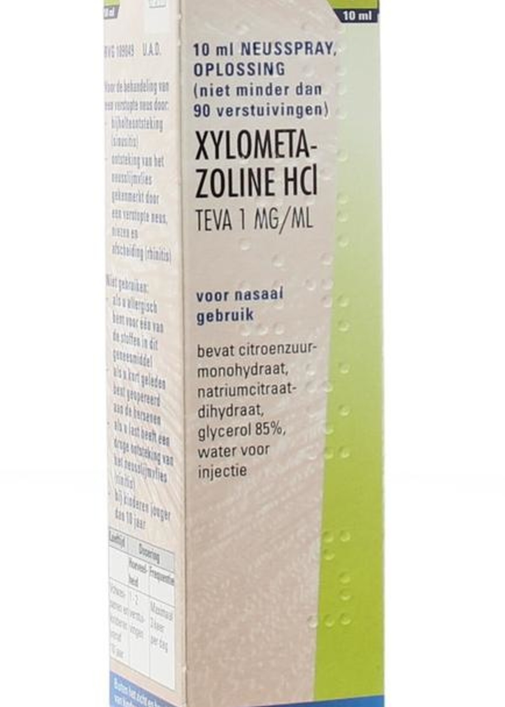 Teva Xylometazoline HCI 1mg/ml neusspray 10ml