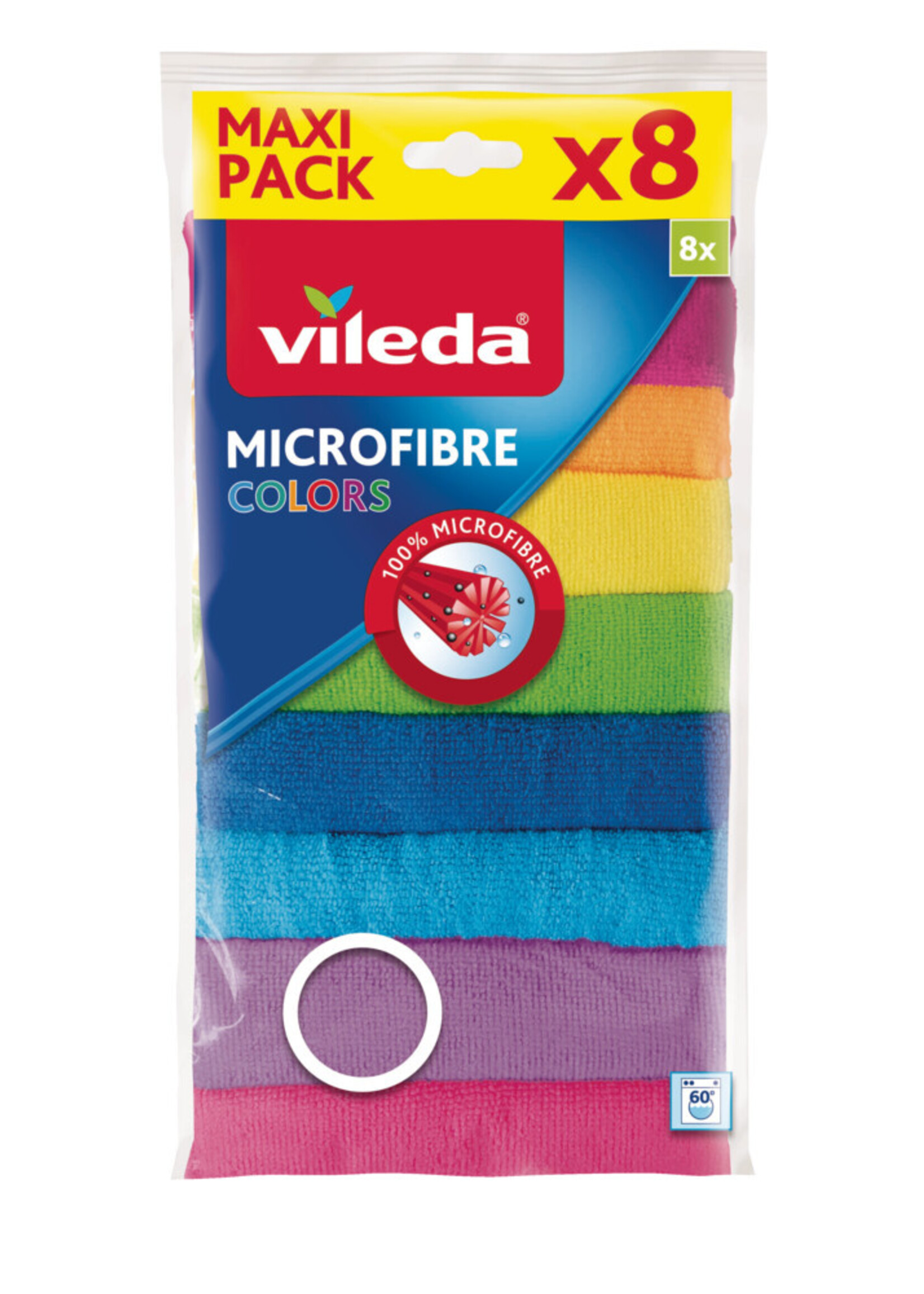 Vileda Colors Microvezeldoek 8 Stuks