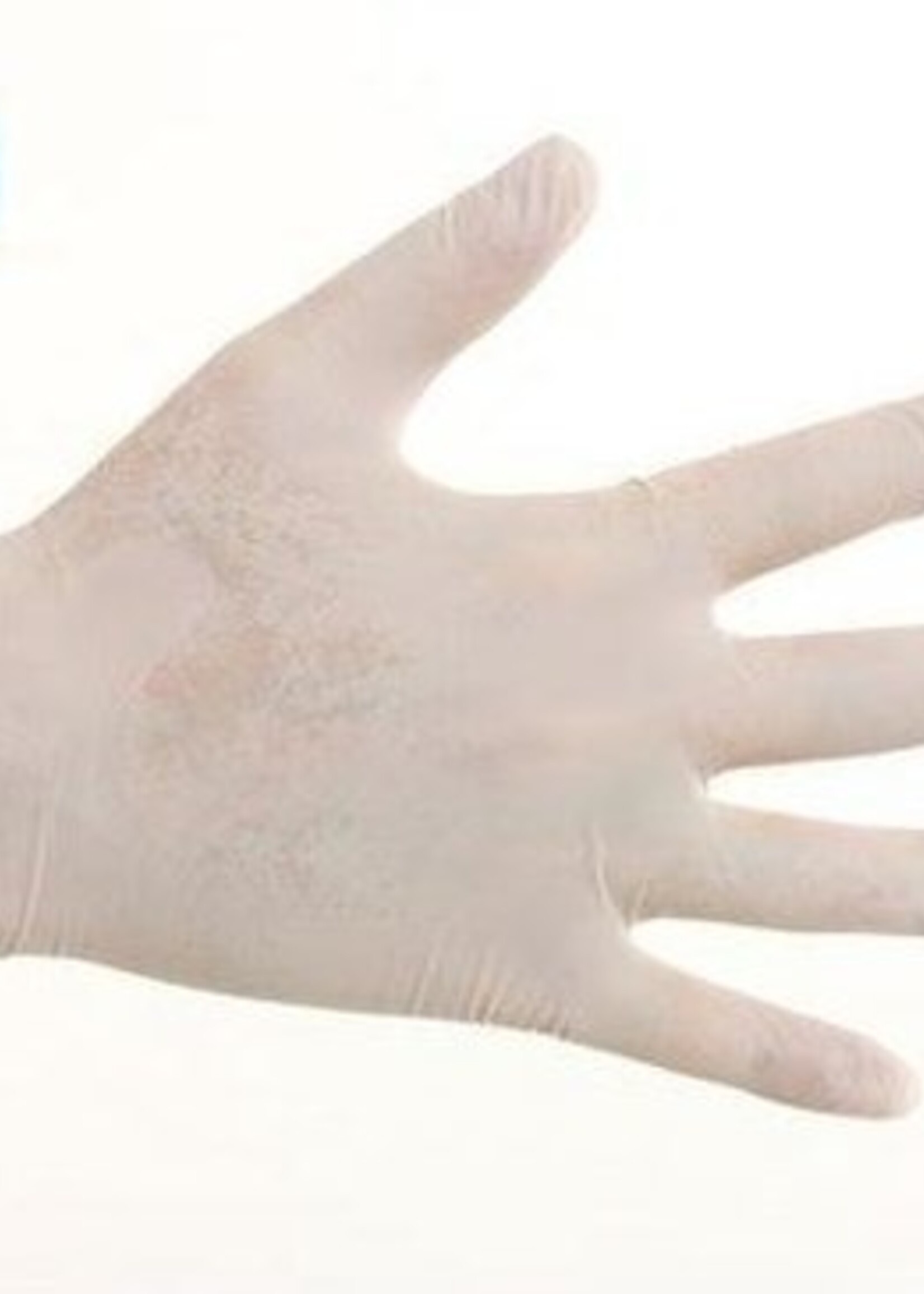 CMT Vinyl Handschoenen Poedervrij Maat L Wit/Transparant 100 stuks