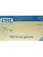 CMT Onderzoekshandschoen vinyl gepoederd s 100st