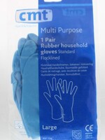 CMT Huishoudhandschoen rubber blauw l ex