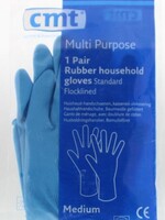 CMT Huishoudhandschoen rubber blauw m ex