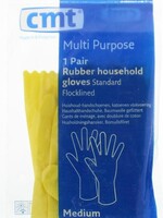 CMT Huishoudhandschoen rubber geel m ex