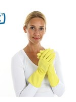 CMT Huishoudhandschoen rubber geel l ex