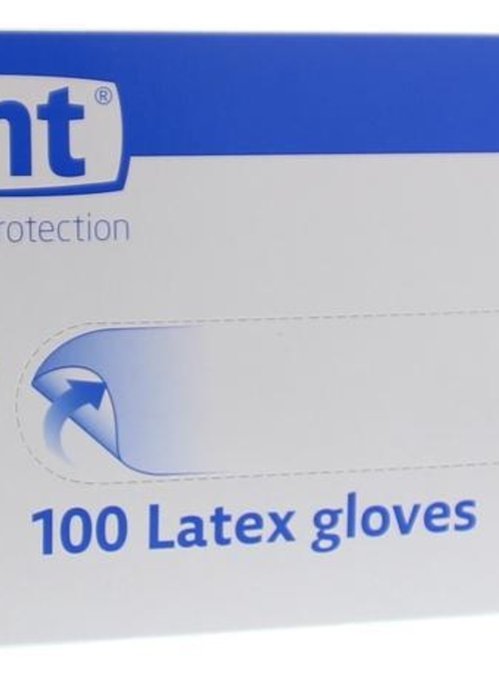 CMT Onderzoekshandschoen latex naturel poedervrij l 100st * Lange titel