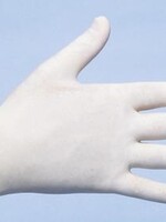 CMT Onderzoekshandschoen latex blauw gepoederd s 100st