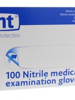 CMT Onderzoekshandschoen nitril blauw poedervrij m 100st