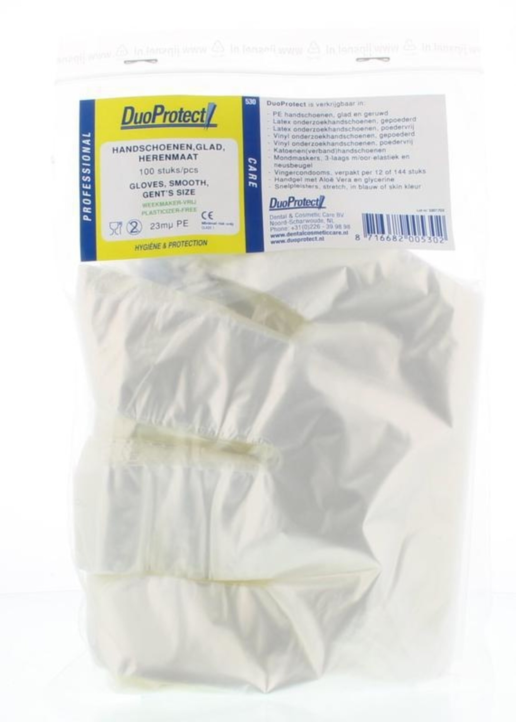 CMT Wegwerphandschoen transparant ruw 100st