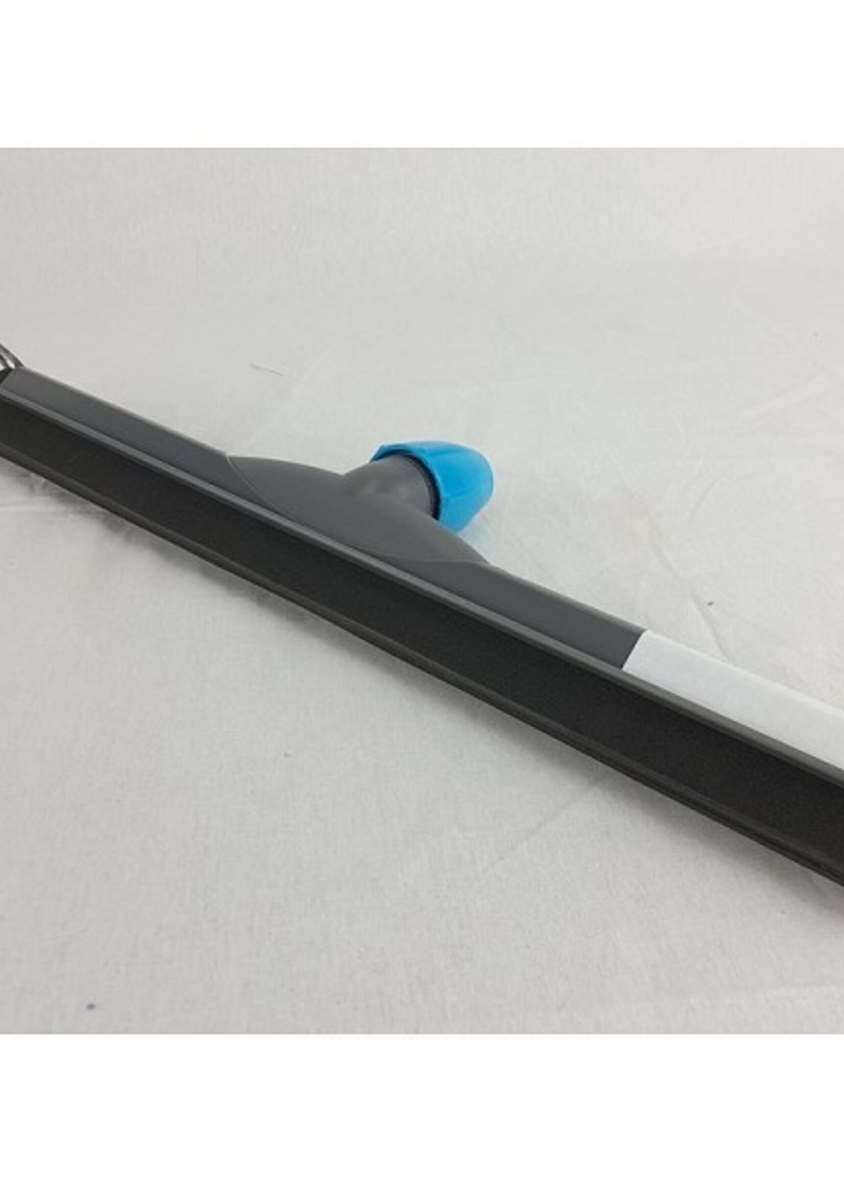 Vloertrekker kunststof met steelhouder 45cm grijs/turquoise