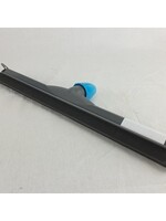 Vloertrekker kunststof met steelhouder 35cm grijs/turquoise