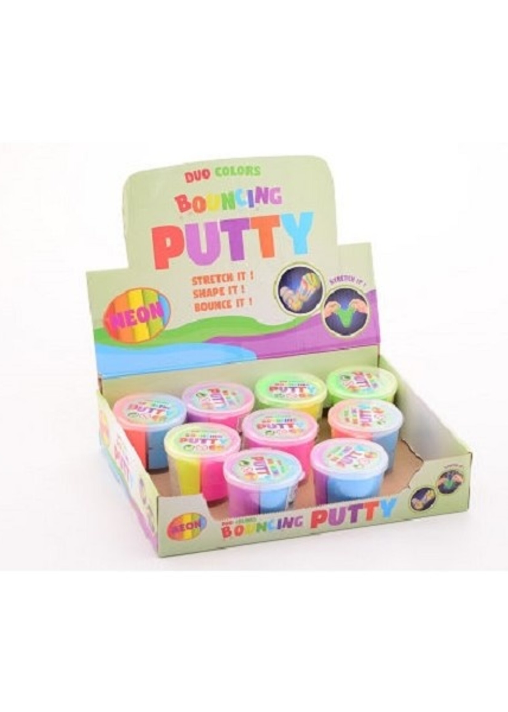 John Toy Stuiter duo putty neon kleuren