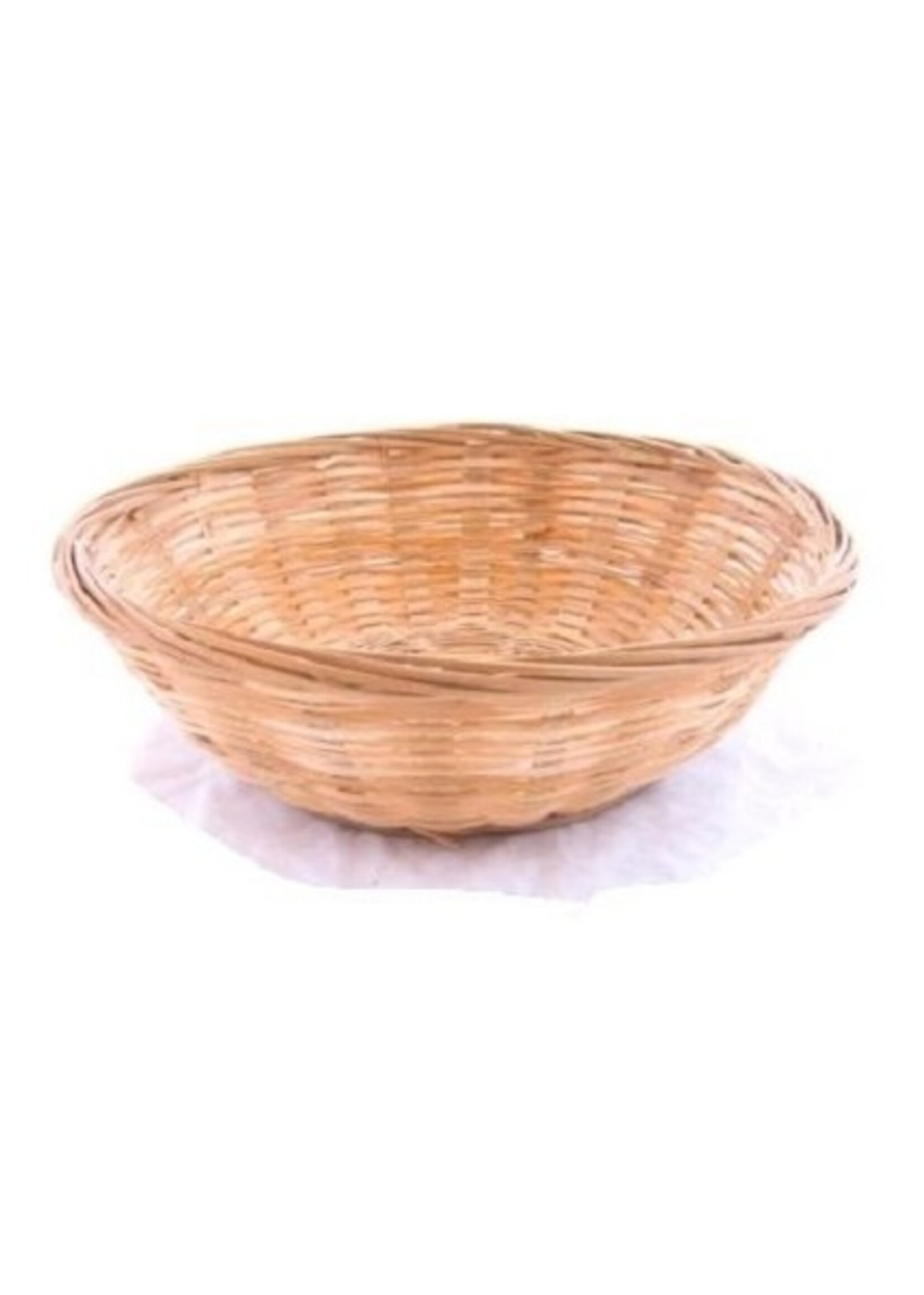 Broodmand bamboe rond dicht 20x6,5 cm