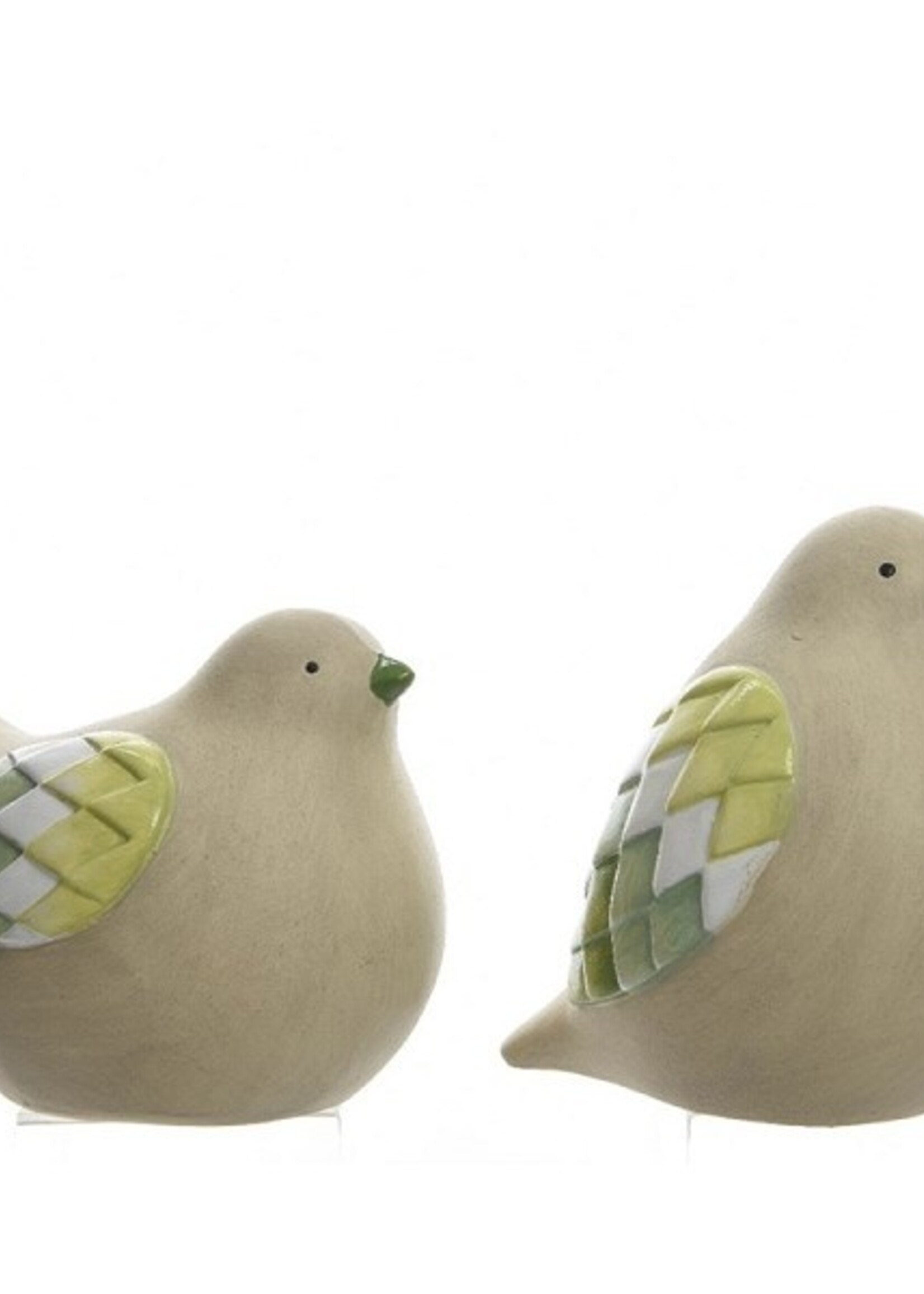 Vogel terracotta mozaiekfinish 10x14x10cm of 10x12x12cm