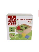 Big Tree vormenstoof hout vierkant 18x18x10cm