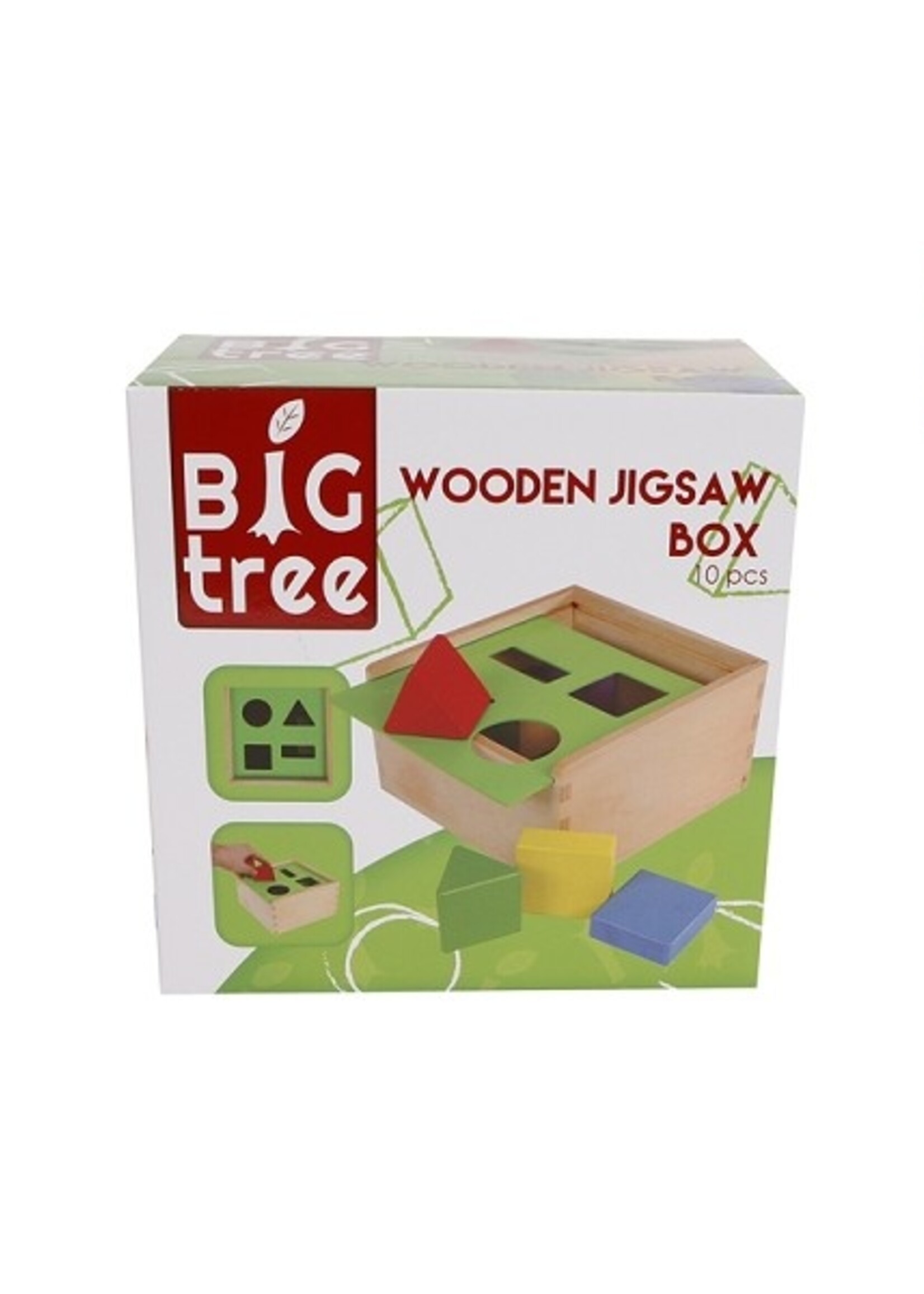 Big Tree vormenstoof hout vierkant 18x18x10cm