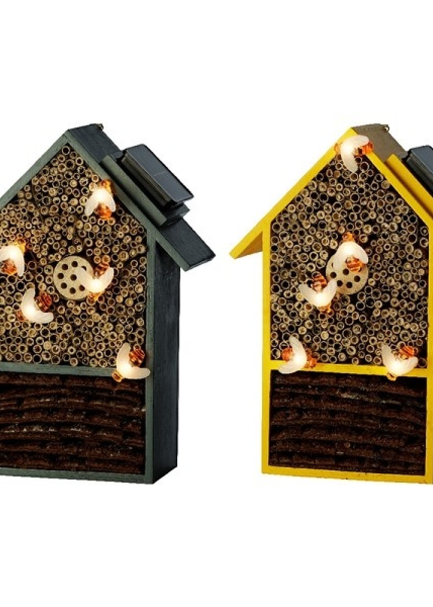 Solar insectenhuis hout B23-H31cm-5L Warm wit