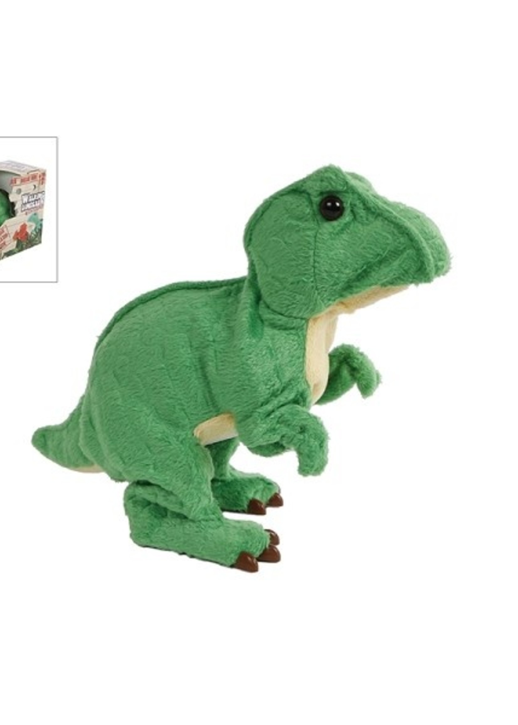 DinoWorld loopdino T-Rex groen 18cm