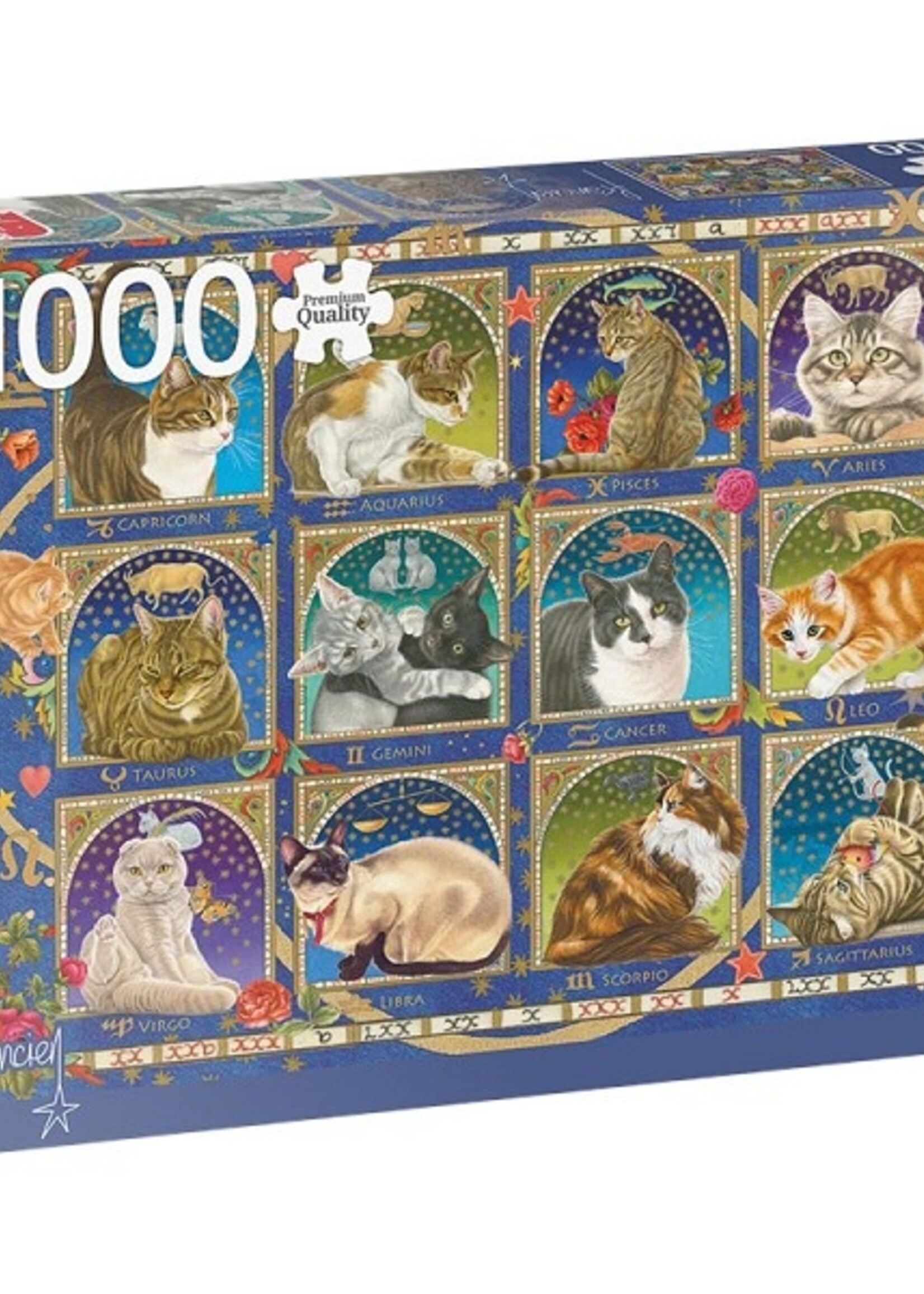 Jumbo Puzzel Horoscoop - Katten 1000pcs