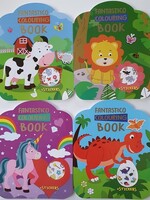 Fantastico Dino kleurboek met stickers 24blz