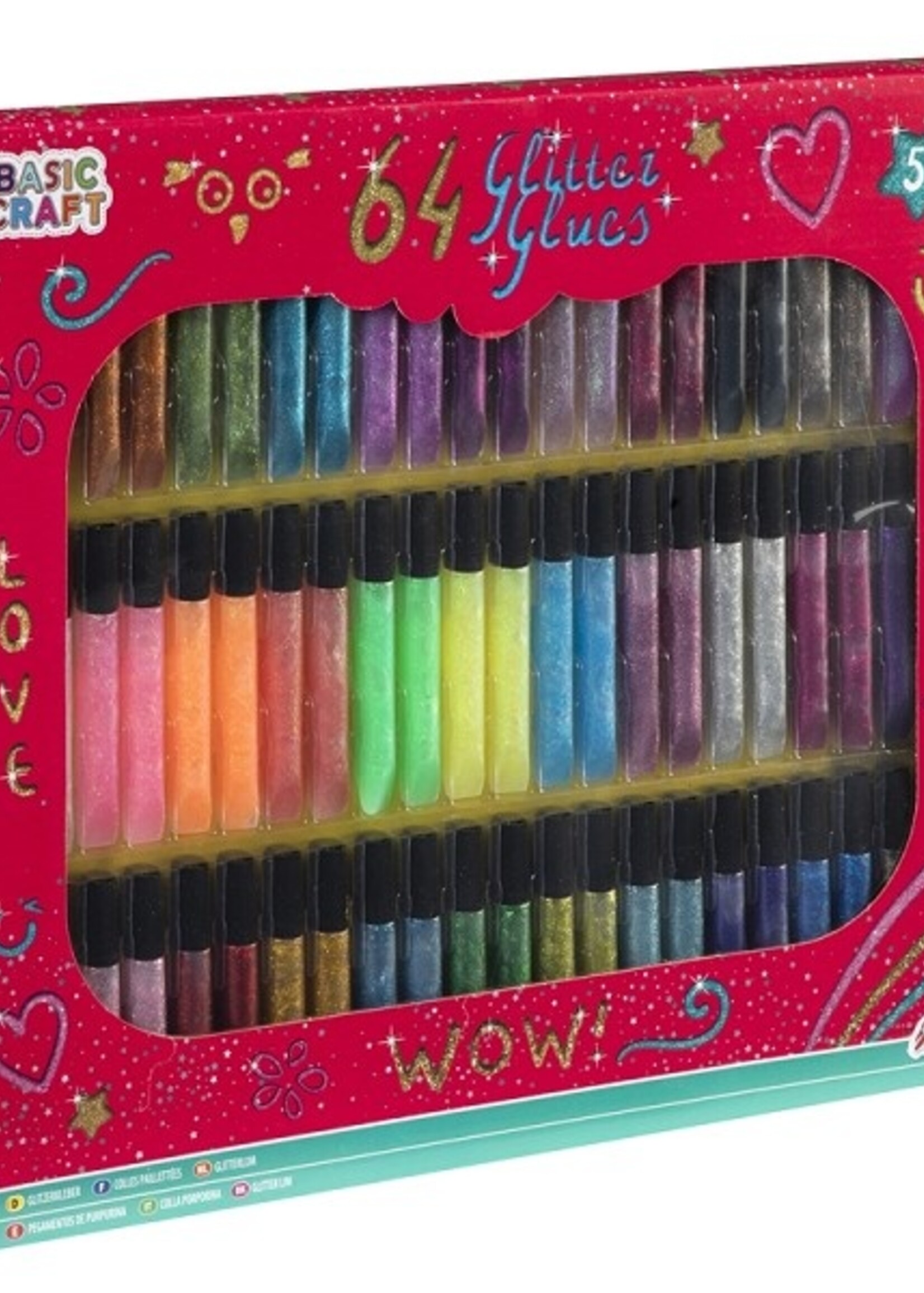 Grafix Glitterlijmset 64-delig (64x10ml)