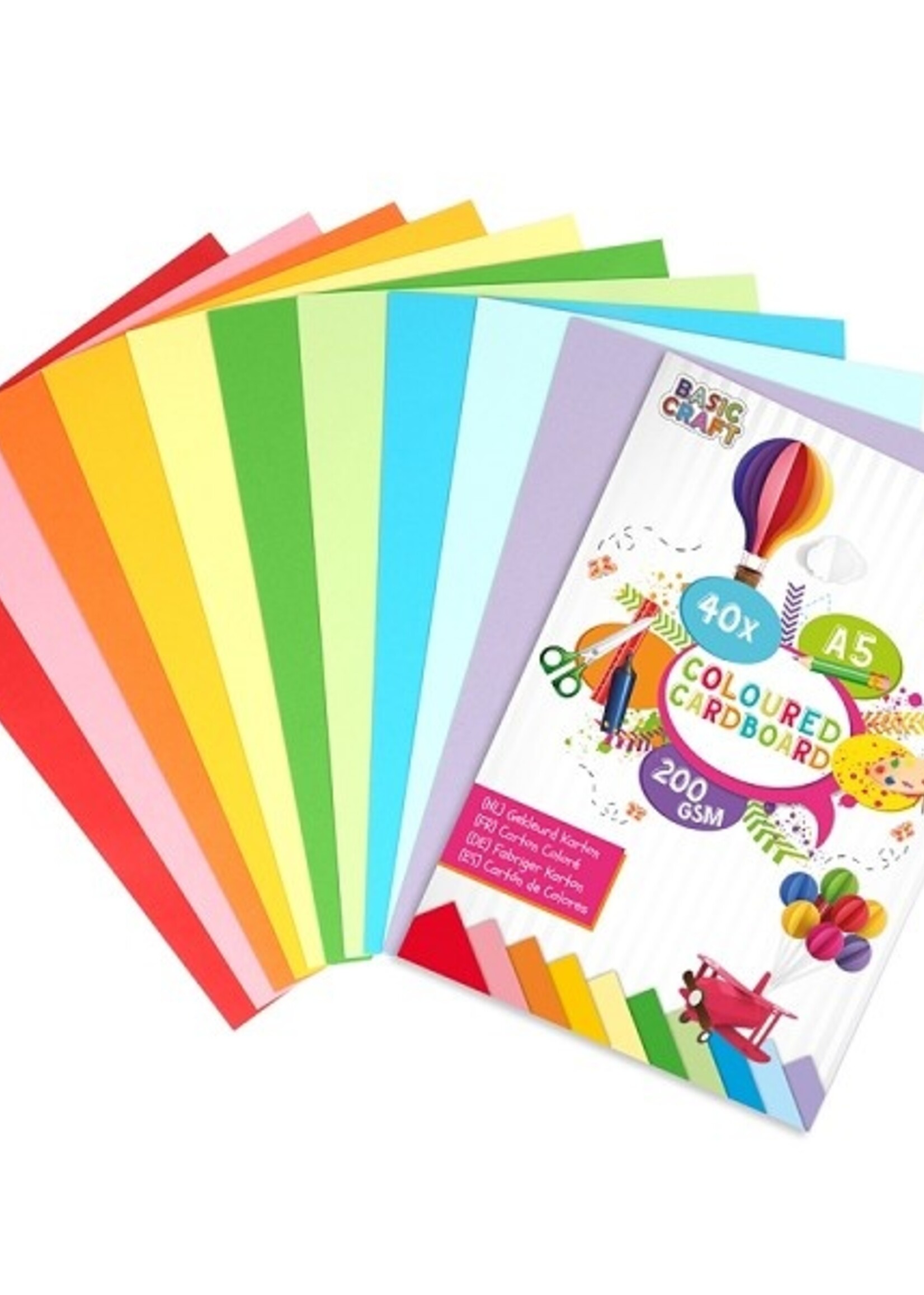 Grafix Knutselkarton A5, 200 gsm, pak a 40 vel