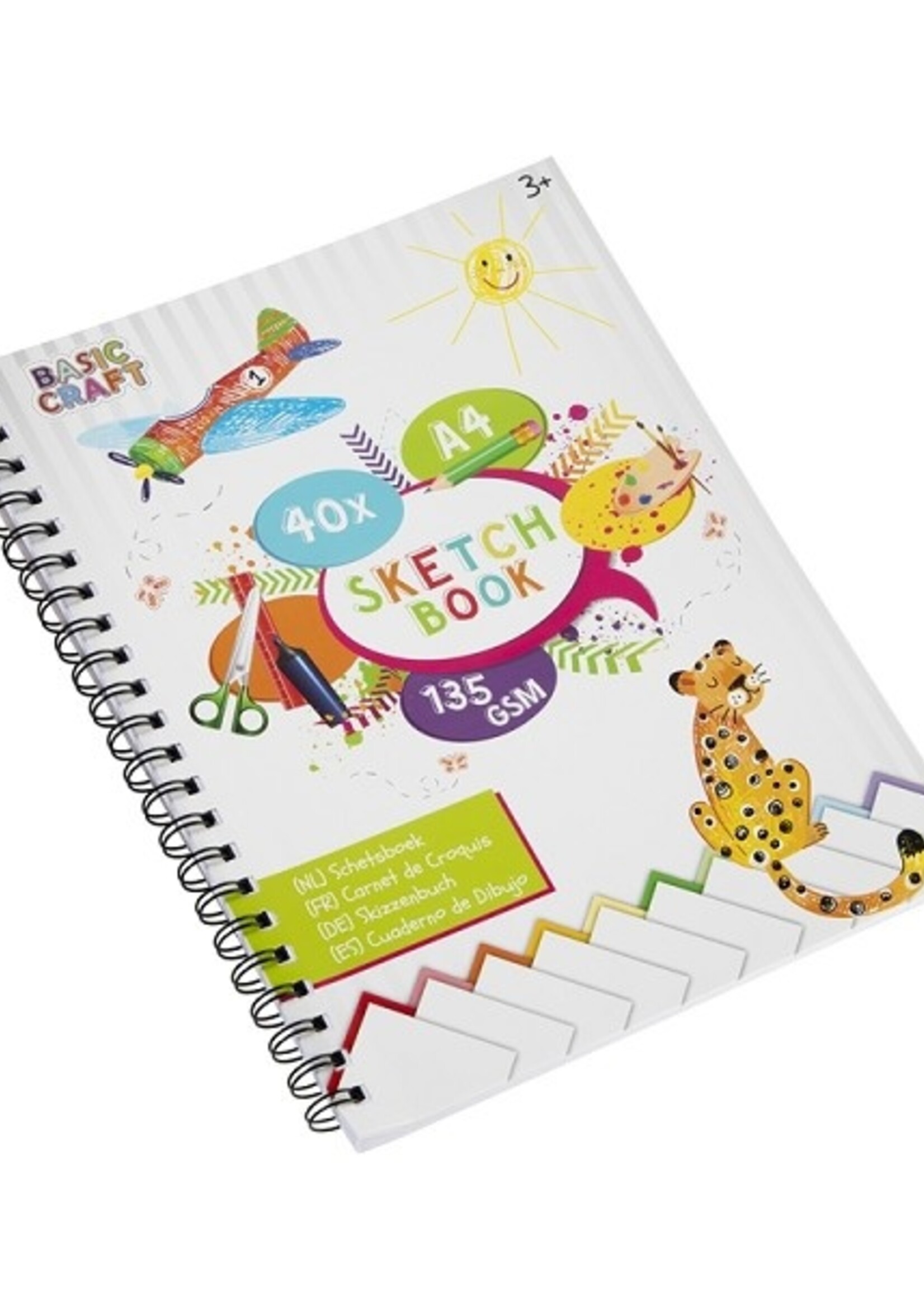 Grafix Schetsboek A4, 135 gsm, 40 vel