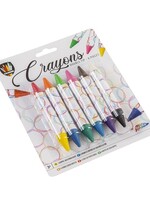 Grafix Dubbelpunt waskrijtjes 6 op kaart