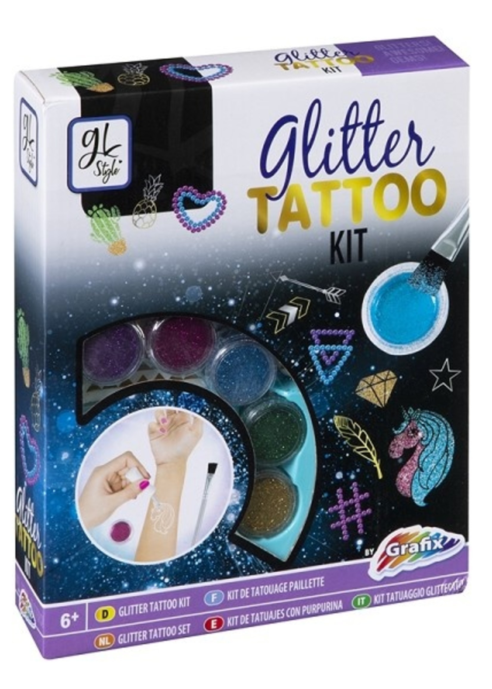 Grafix Glitter Tattoo set