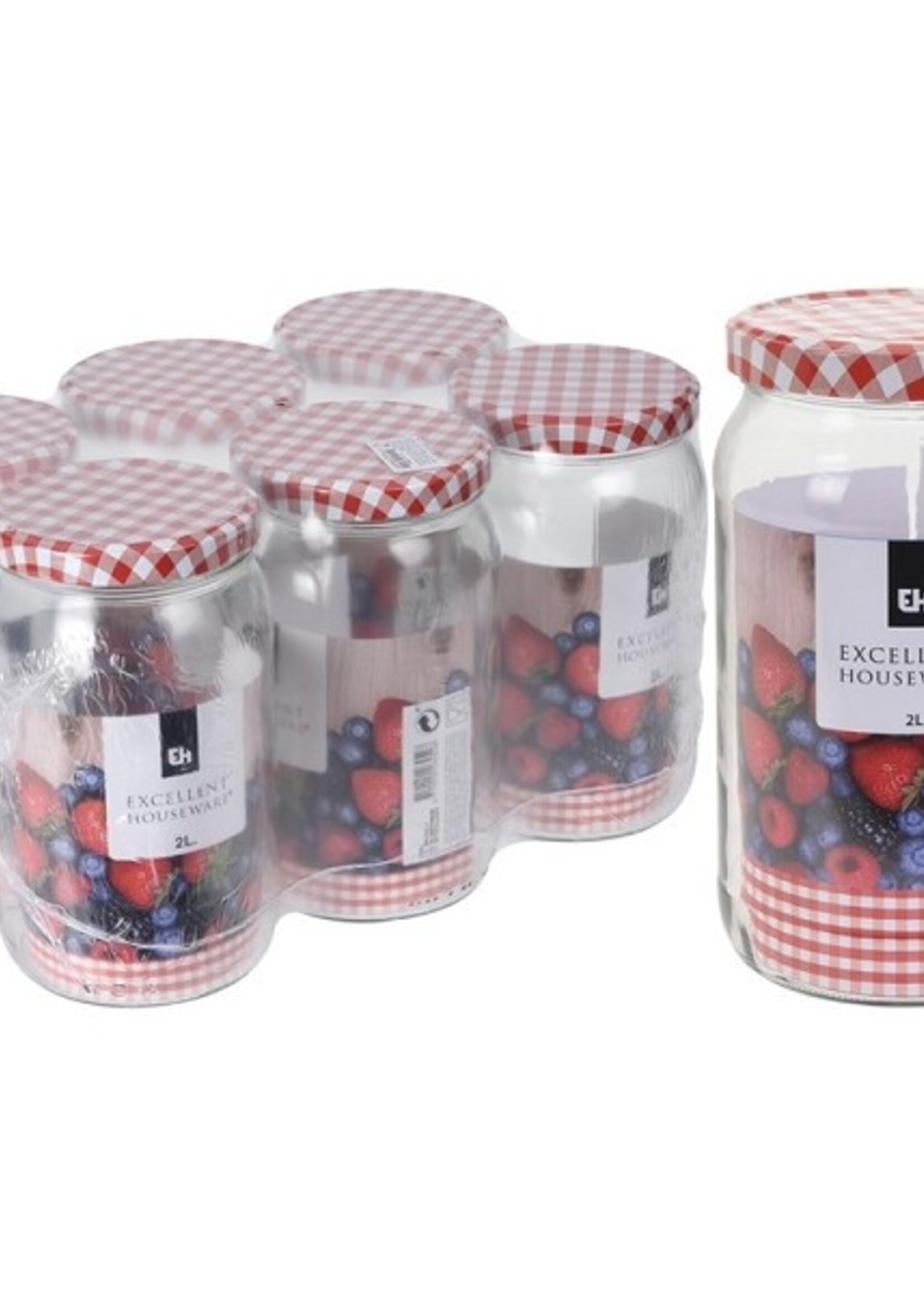 Weckpot 2 liter metalen deksel