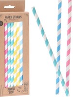 Rietjes papier jumbo 25cm doosje a 50 stuks