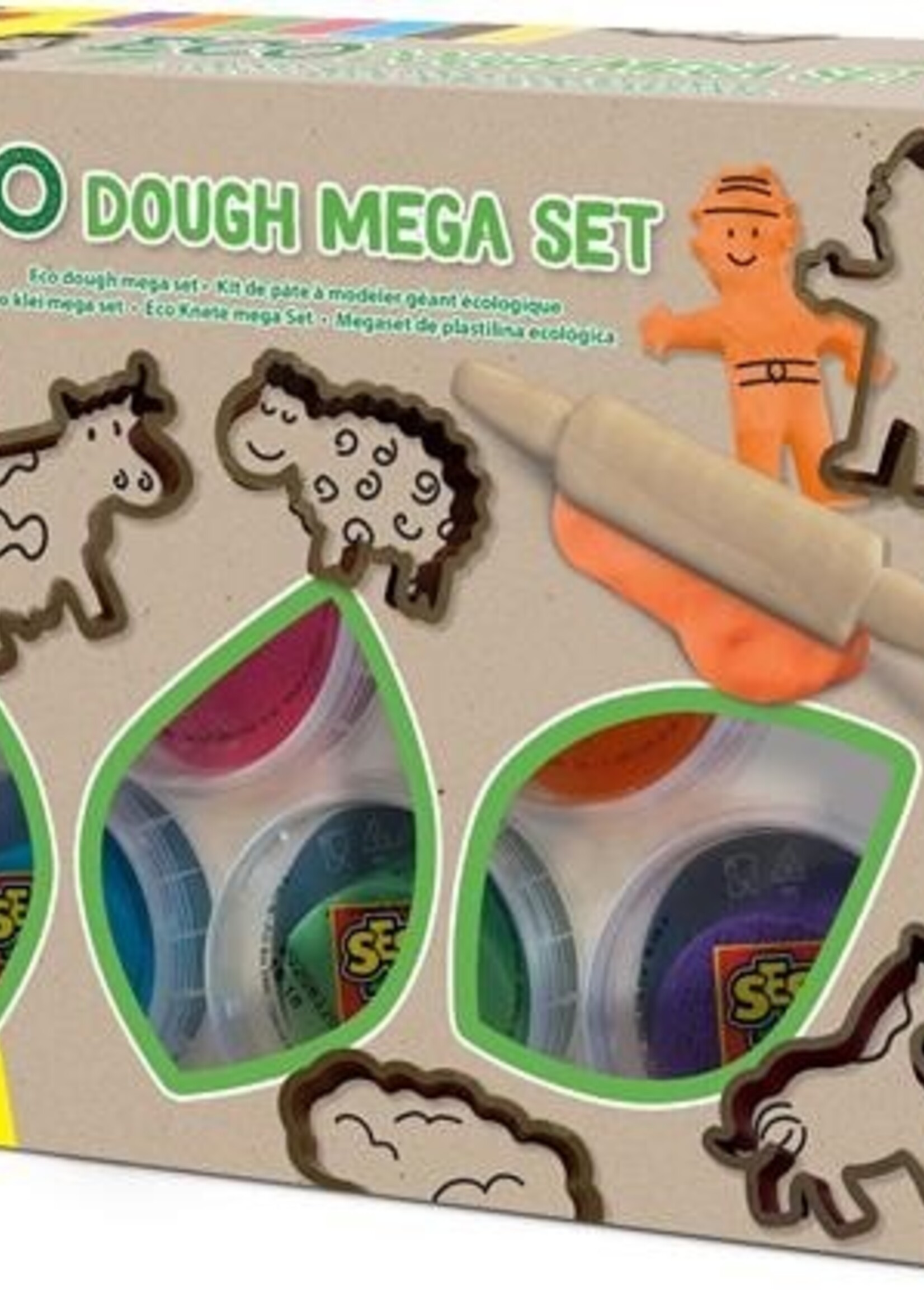 Ses Eco klei mega set (7x90gr met tools)