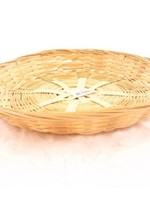 Schaal bamboe gevlochten rond laag 30x5cm