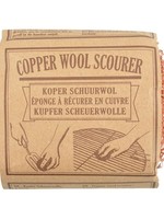 Esschert Design Pannenspons koper schuurwol set van 2