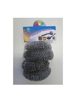 Pannenspons metaal 8x3cm pak a 4st