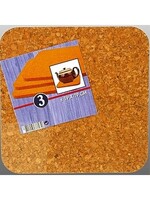 Kurk Onderzetter 19x19cm Set Van 3