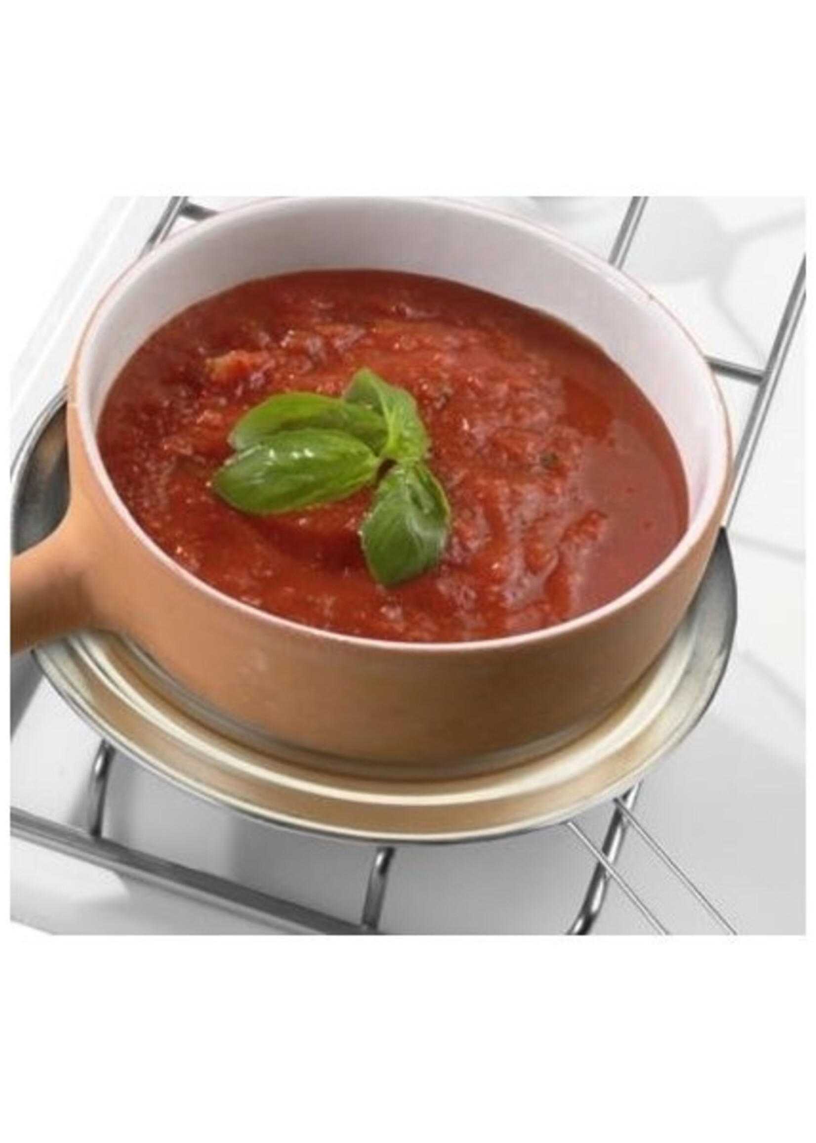 Metaltex sudderplaat 19cm met handvat per 5