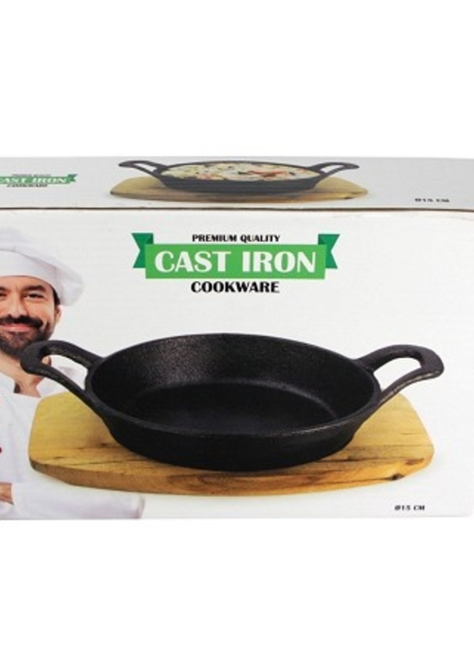 Gratinpan gietijz 15cm op plank