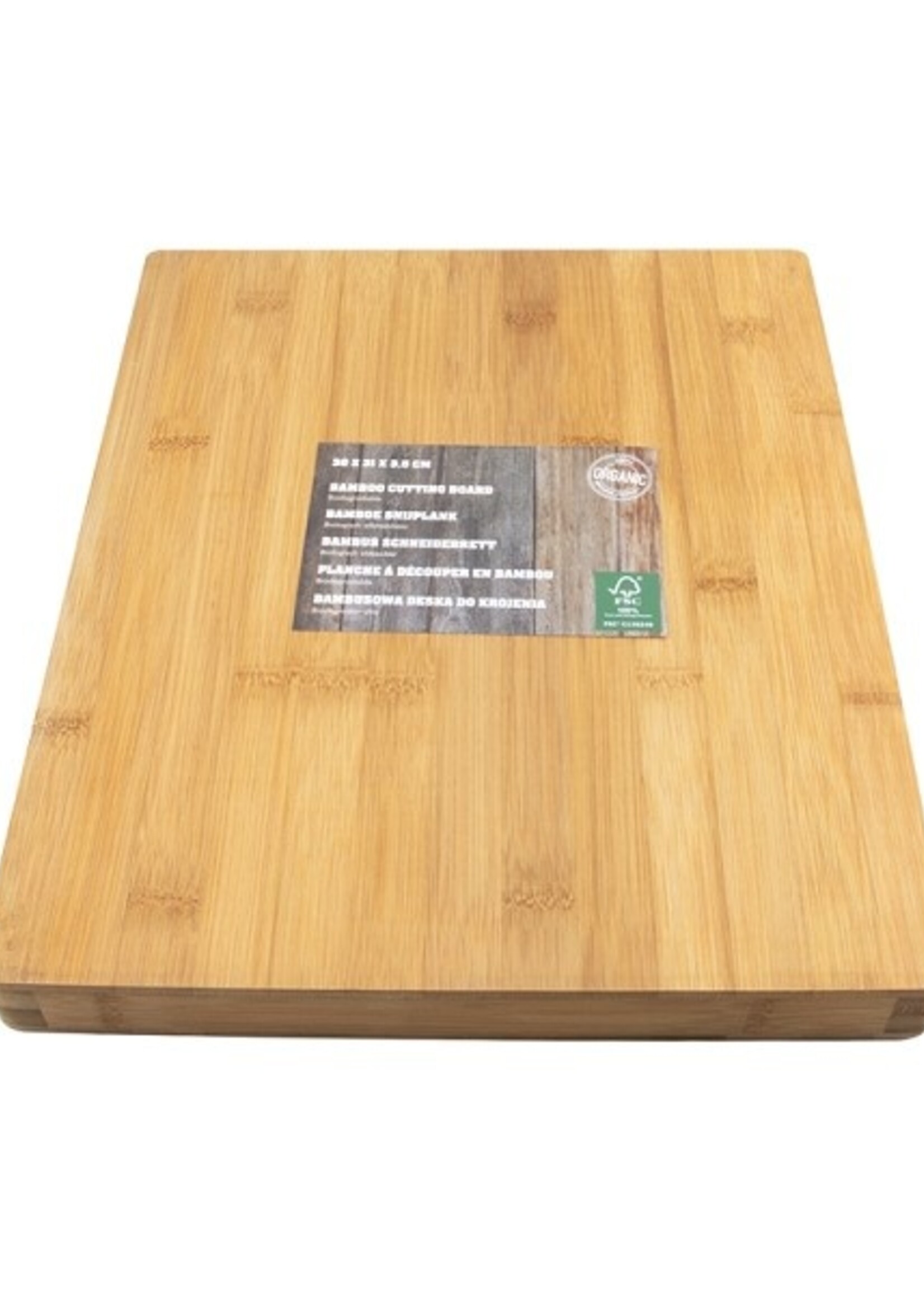 Bamboe snijplank 38x31x3,5cm