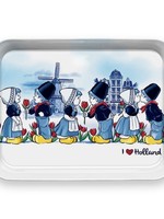 Dienblad kussend paar metaal 25,5x17,5cm