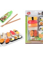 Toi Toys Food market speelset Sushi - eetstokjes+dienblad+saus