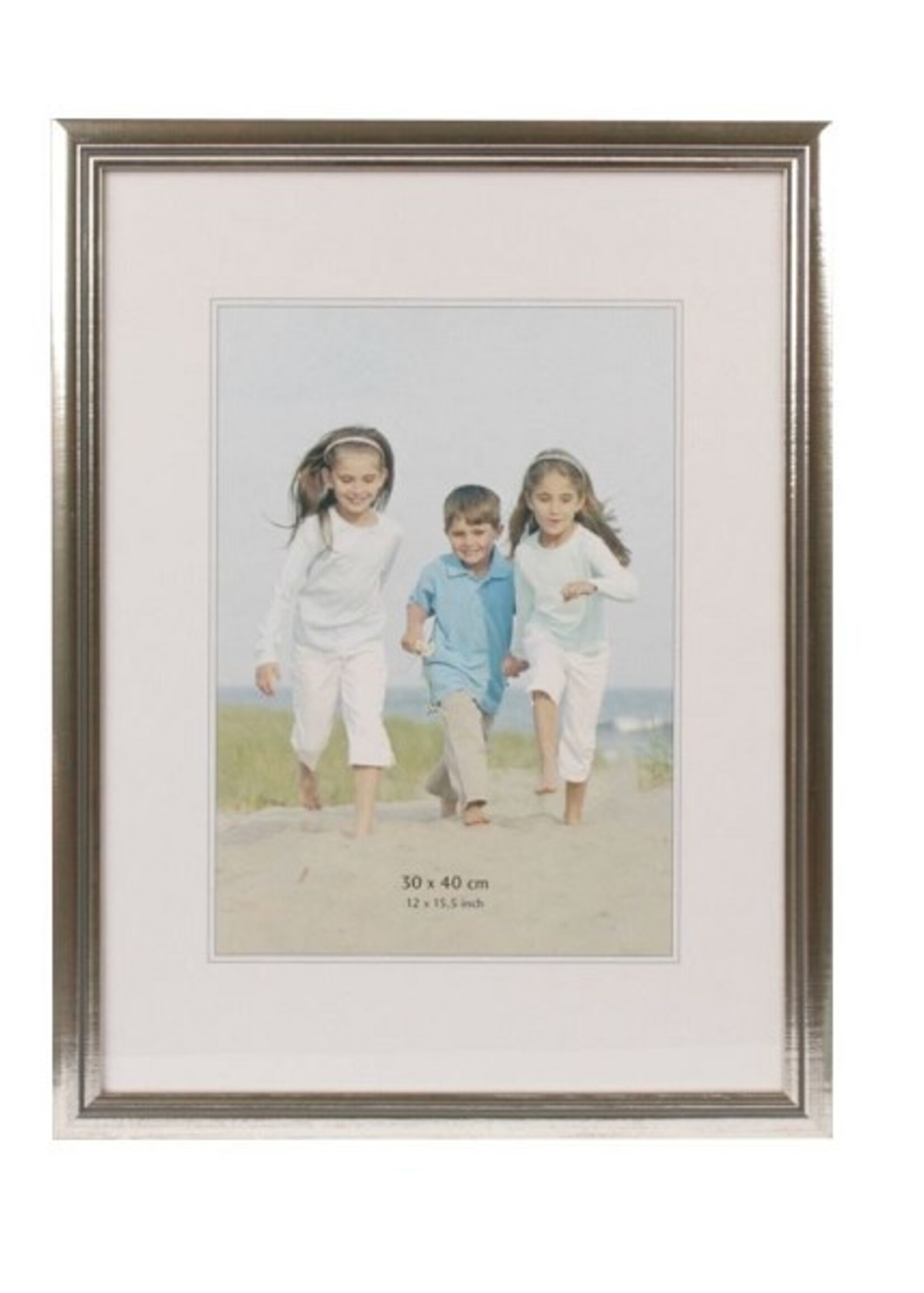 Henzo fotolijst Artos frame 30x40cm foto 20x28cm zilver hout