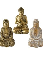 Boltze Home Figuur Jarven Buddha polyresin H10cm goud