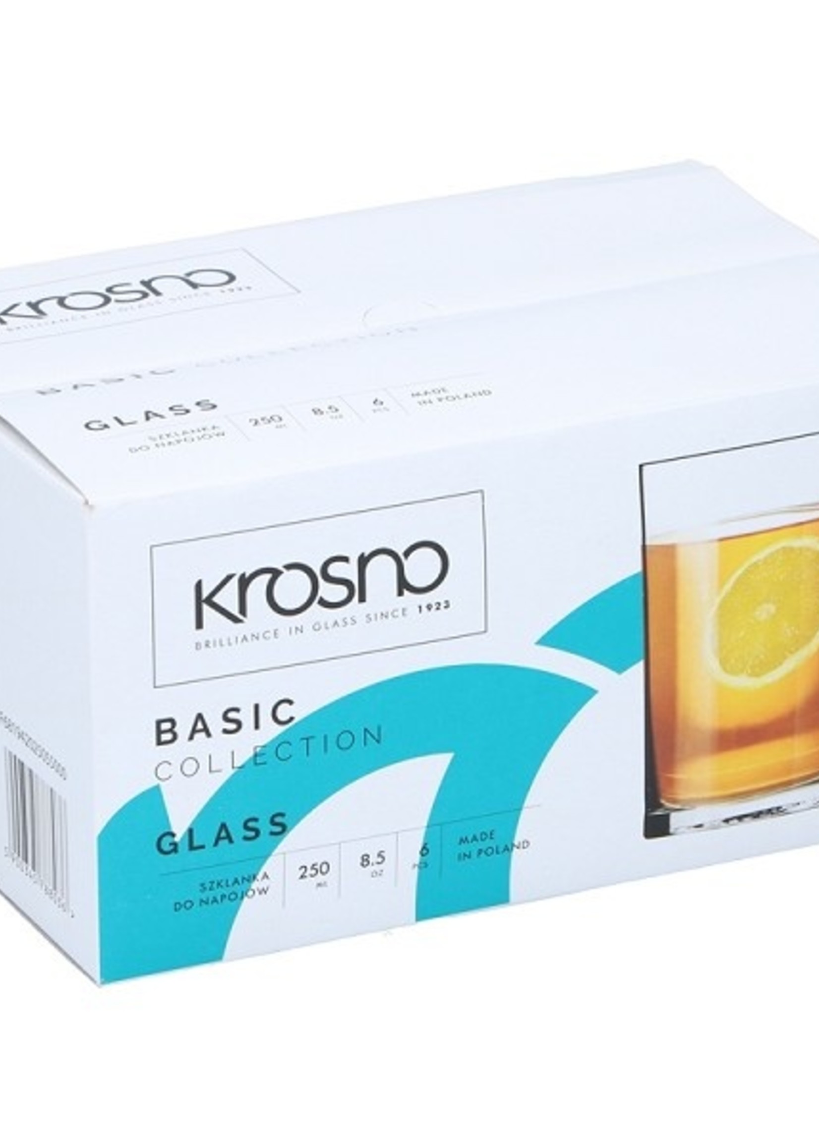 Krosno Drinkglasset 6-delig 250ml Ø6,6x10,5cm