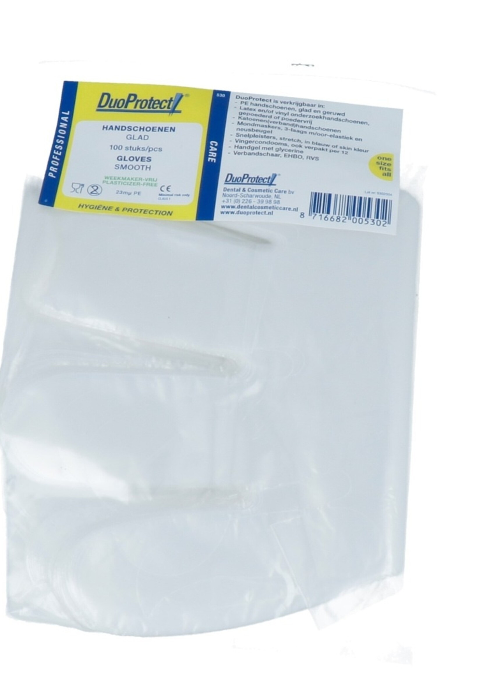 CMT Wegwerphandschoen glad 100st