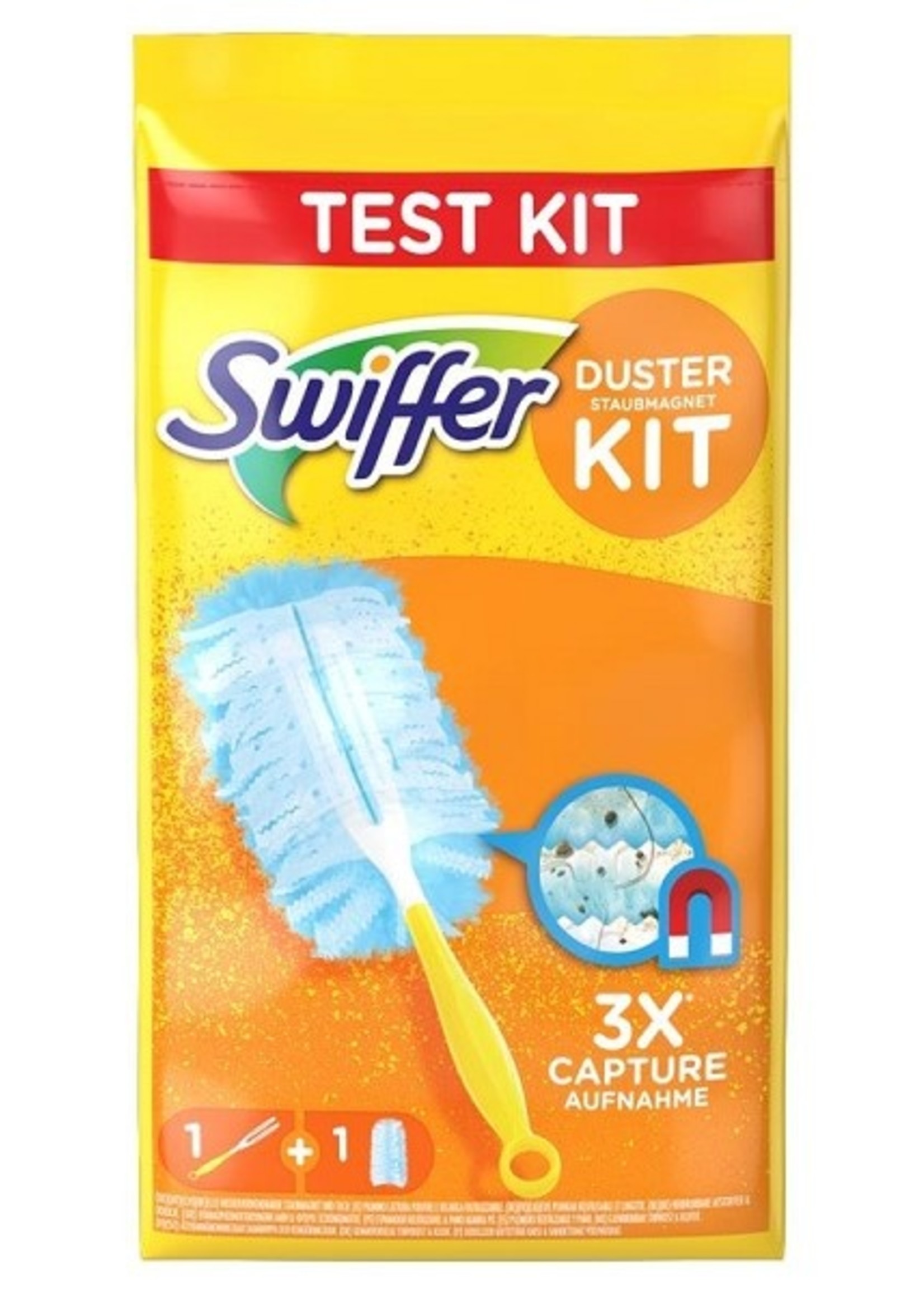 Swiffer Duster starterset dust trap en lock-kit (1 handvat + 1 navulling)